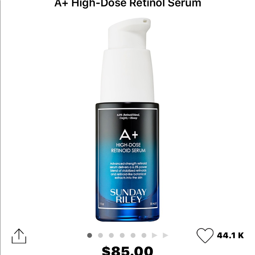 Sunday Riley 30 ml NWOT A+ Retinol serum